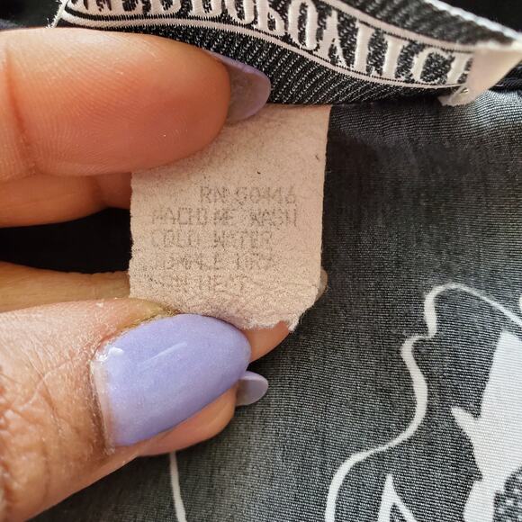 Peter Popovich Vintage Black & White Graphic Open Blazer 16 - Picture 9 of 9